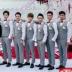 Cho thuê phù rể kinh doanh đám cưới nam giới bình thường phong cách Anh phù hợp với áo vest anh em nhóm cho thuê quần kaki Suit phù hợp