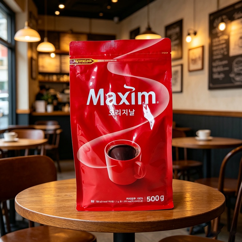 Korean Imported Maxim Original Pure Coffee 500g Maxim Instant Pure Black American Espresso Coffee Korean Imported Maxim Original Pure Coffee 500g Maxim Instant Pure Black American Espresso Coffee