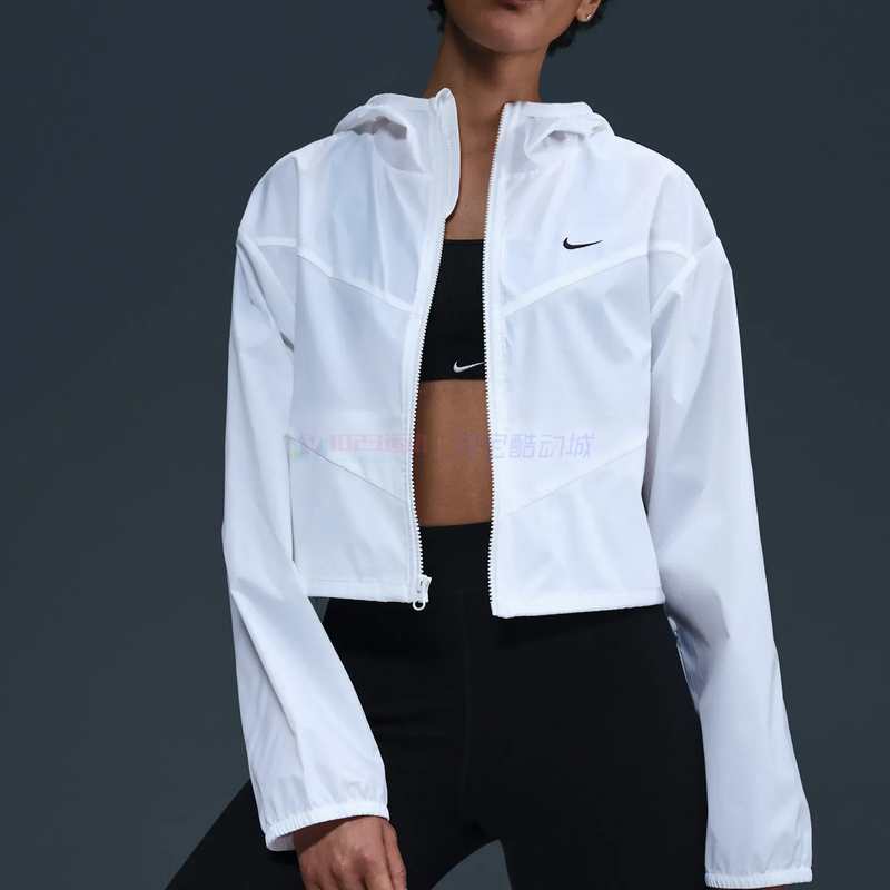 Cool City Nike Windrunner Women's Short Loose Hooded Sports Jacket Hj1183-100 Cool City Nike Windrunner Women's Short Loose Hooded Sports Jacket Hj1183-100