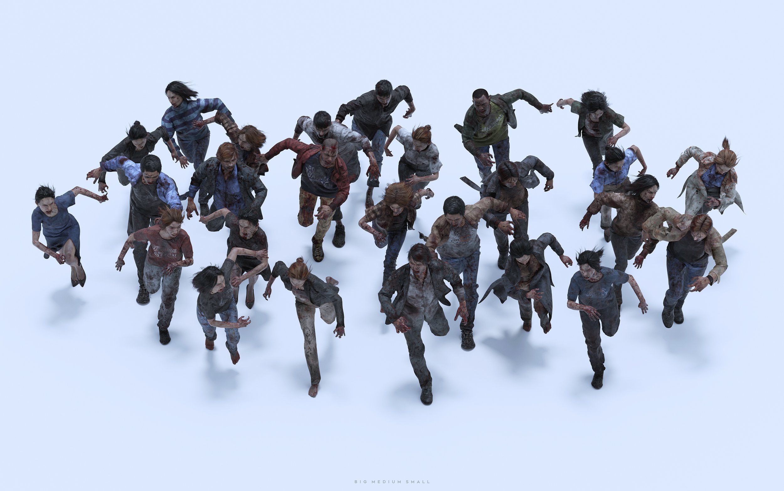 Blender/Unreal/FBX/OBJ末日病毒感染丧尸人群角色3D模型 BigMediumSmall – Infected 10007.jpg