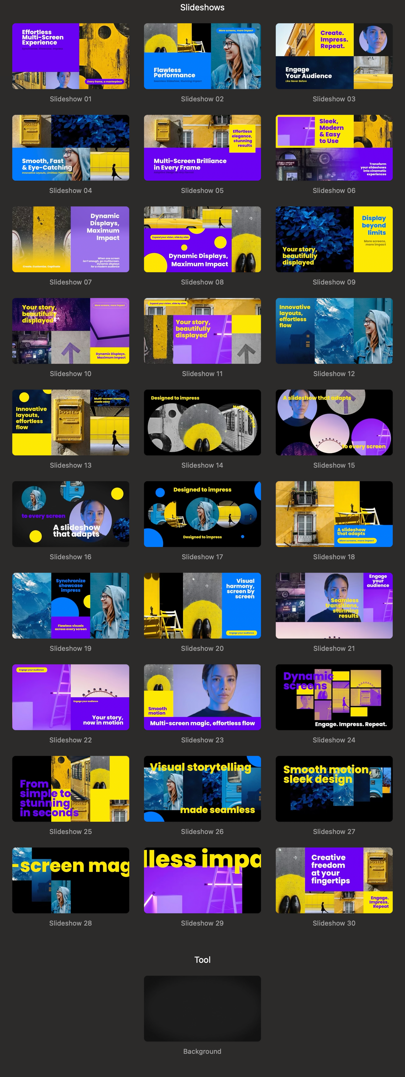 中英双语-FCPX插件|30种设计精美多屏幻灯片模板 Multiscreen Slideshow 中英双语-FCPX插件|30种设计精美多屏幻灯片模板 Multiscreen Slideshow