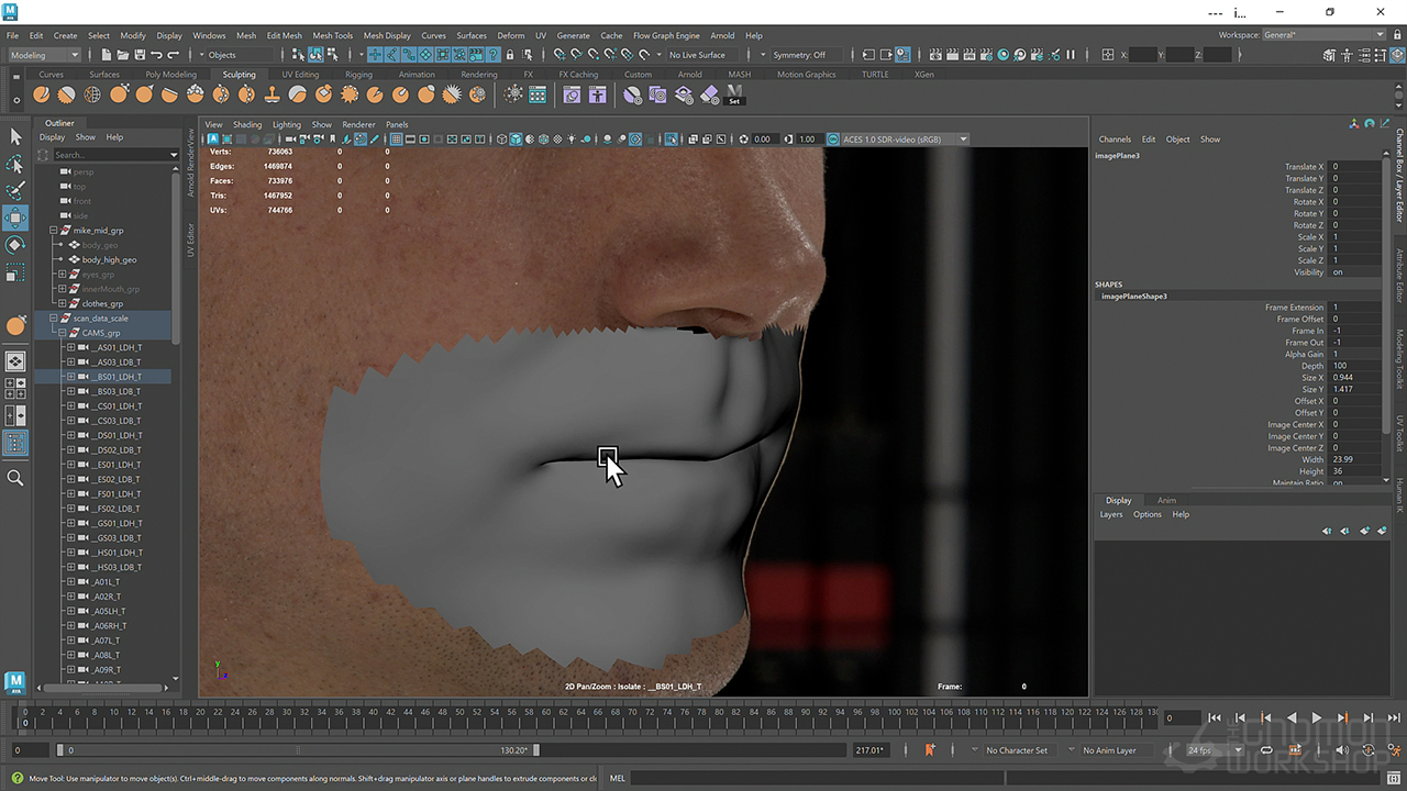 Maya+ZBrush高效打造VFX数字替身工作流程详解教程 Creating Efficient Digital Doubles for VFX 10002.jpg