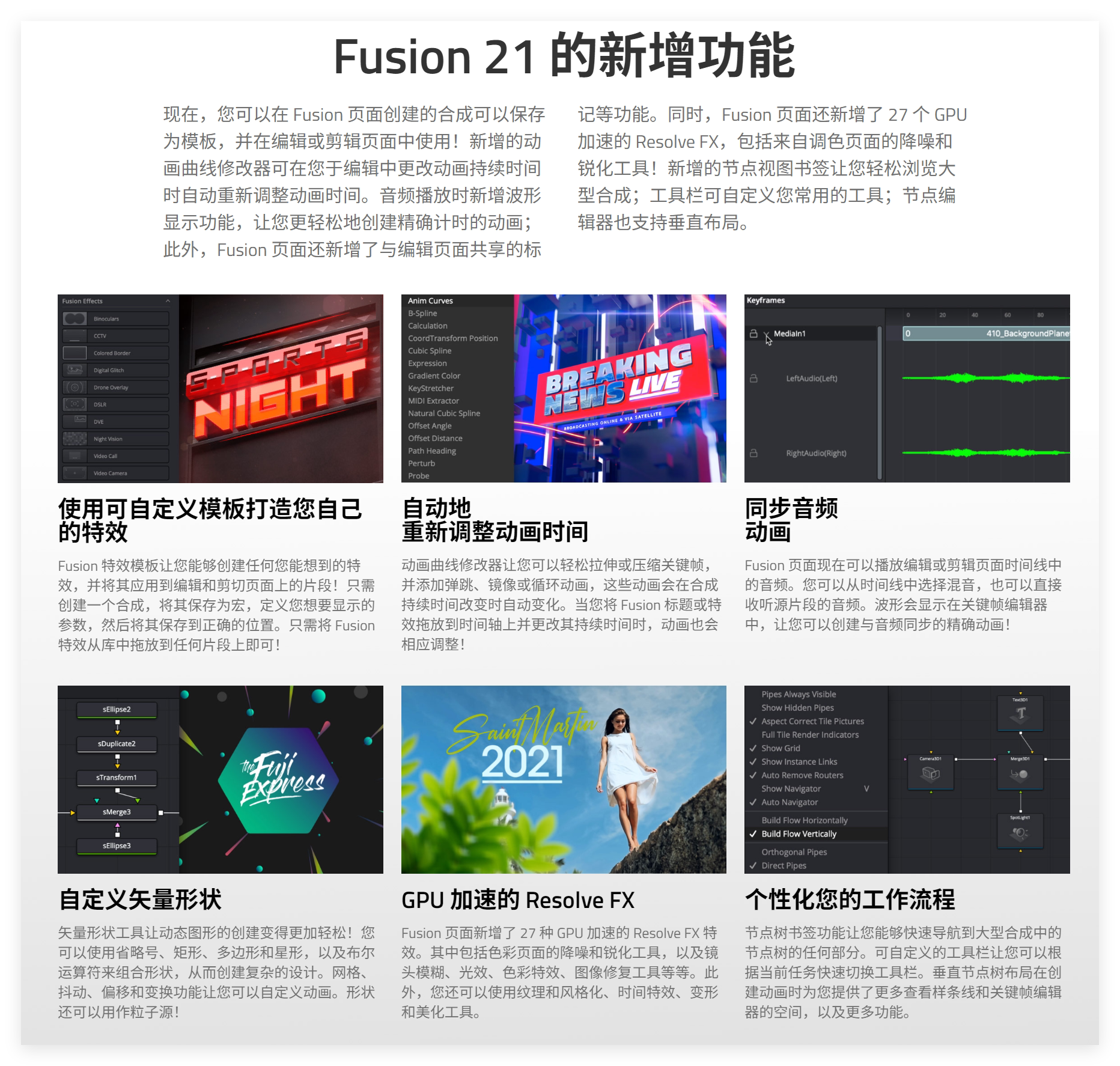 影视后期特效合成软件 Blackmagic Design Fusion Studio 21.0.3 Win/Mac/Linux破解版下载