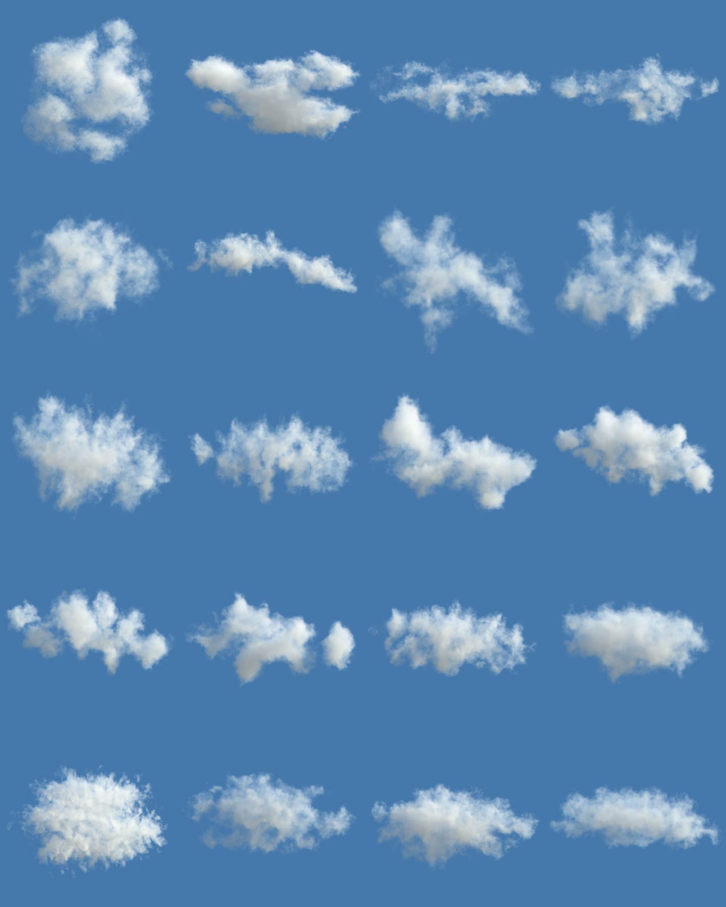 211组真实体积云云彩蓝天白云VDB模型Blender预设 Cloudscapes Hyper Realistic Vdb Clouds CollectionBlender预设