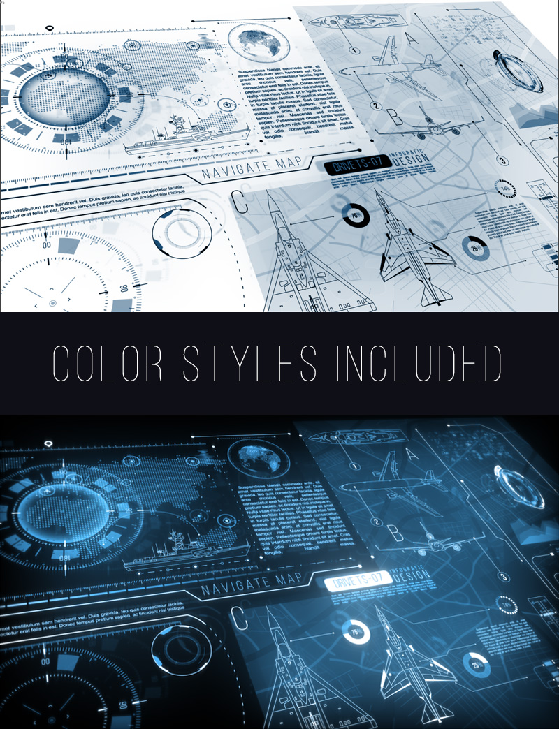 AE/PR模板|300组科技感UI界面信息数据HUD元素动画包(含音乐素材) HUD UI Pack V2 AE/PR模板|300组科技感UI界面信息数据HUD元素动画包(含音乐素材) HUD UI Pack V2