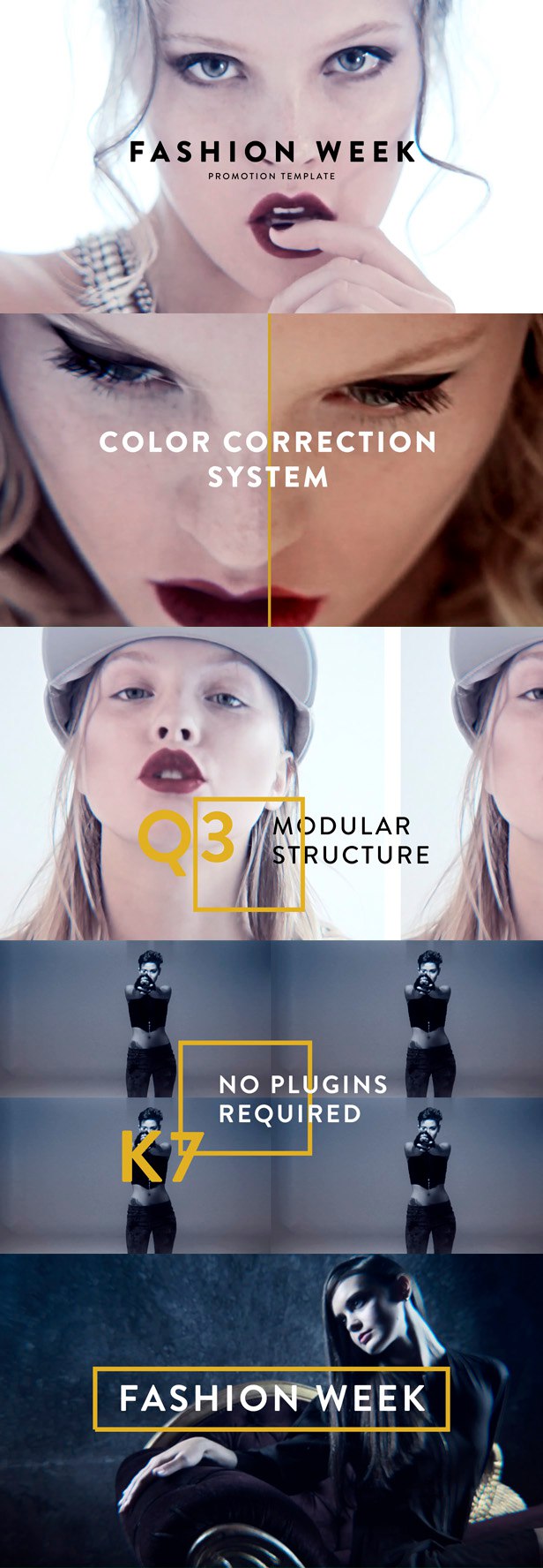 时尚品牌广告宣传片动态AE模板 Fashion Promotion