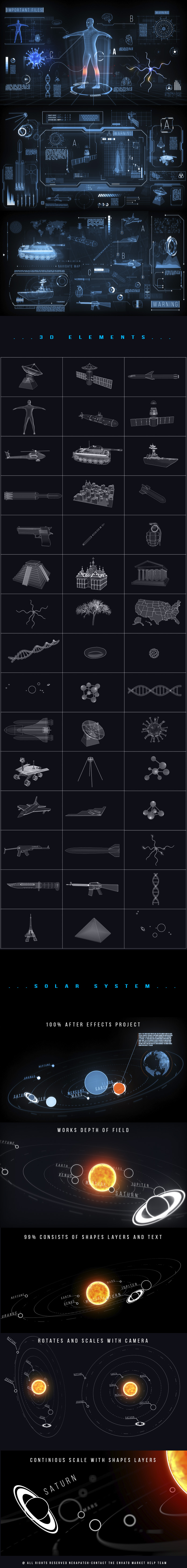 AE/PR模板|300组科技感UI界面信息数据HUD元素动画包(含音乐素材) HUD UI Pack V2 AE/PR模板|300组科技感UI界面信息数据HUD元素动画包(含音乐素材) HUD UI Pack V2