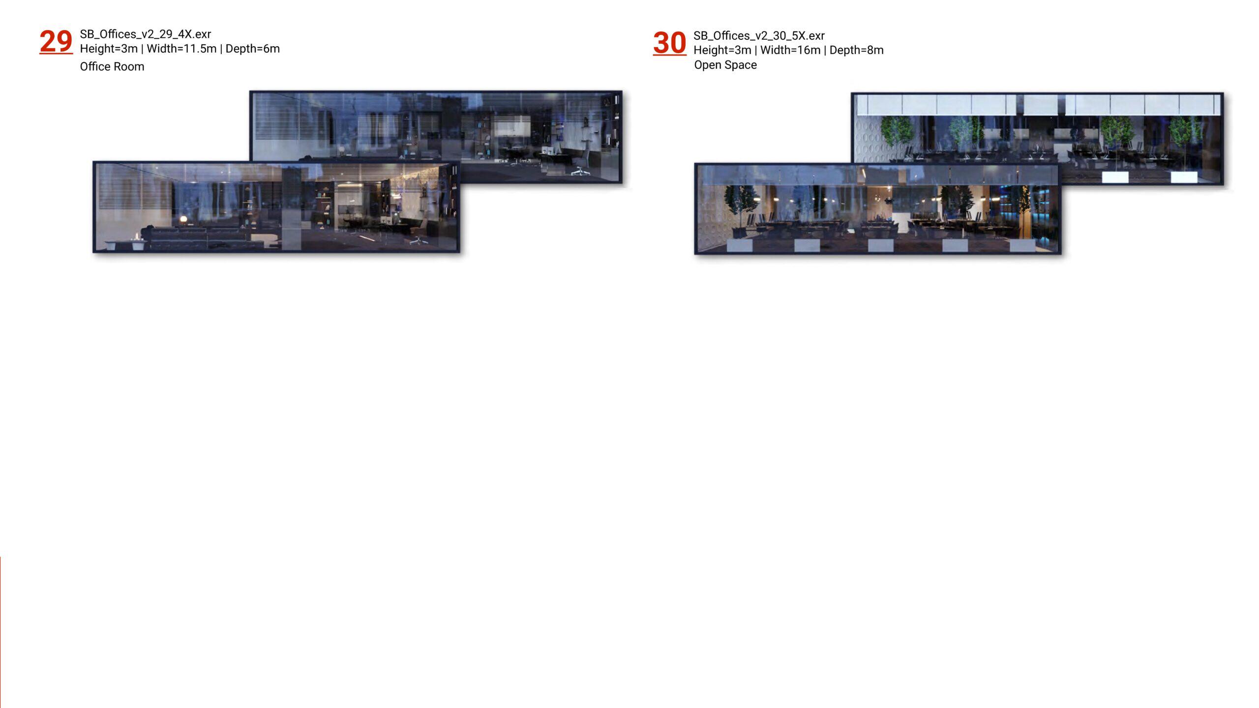 60组办公空间建筑深度视差3D模型素材资源 ShadersBOX – OFFICES PACK 2.0