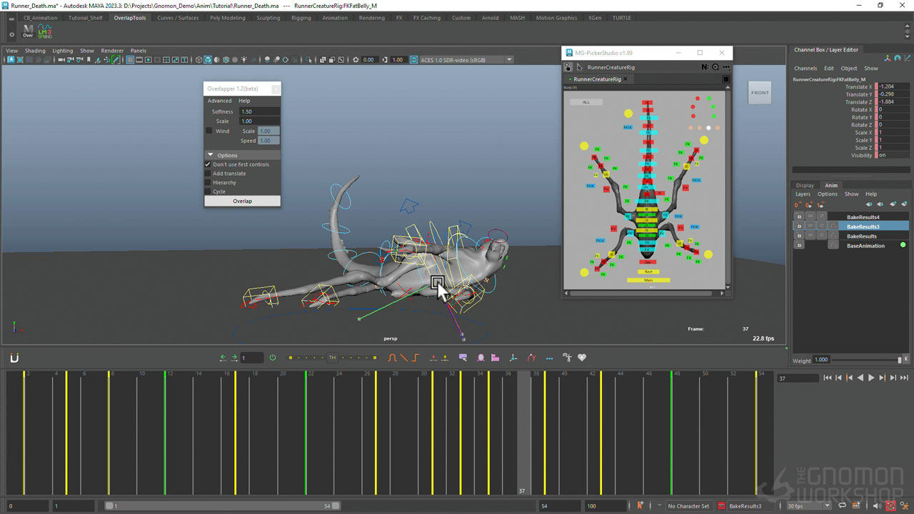 中英文字幕-Maya游戏生物动作绑定动画课程 The Gnomon Workshop – Creature Animation for Games CBR01-7.jpg