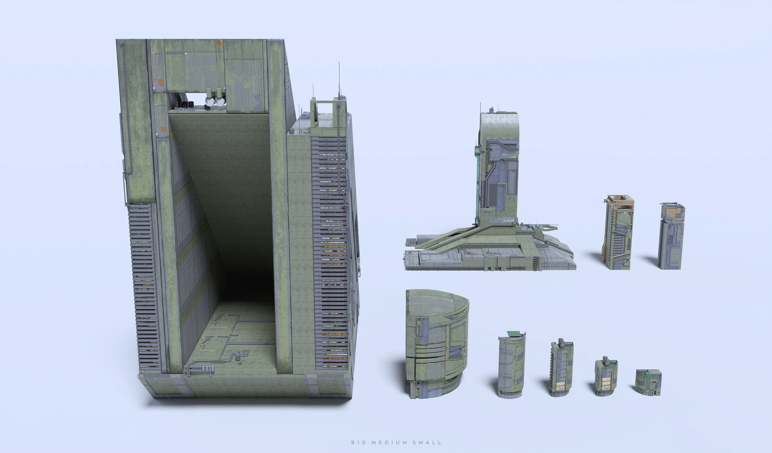 次世代赛博朋克日本千叶城市建筑楼房街道场景人物角色3D模型资产 BigMediumSmall – Chiba city (Blender/OBJ/FBX/Unreal格式) Back_Buildings1.webp