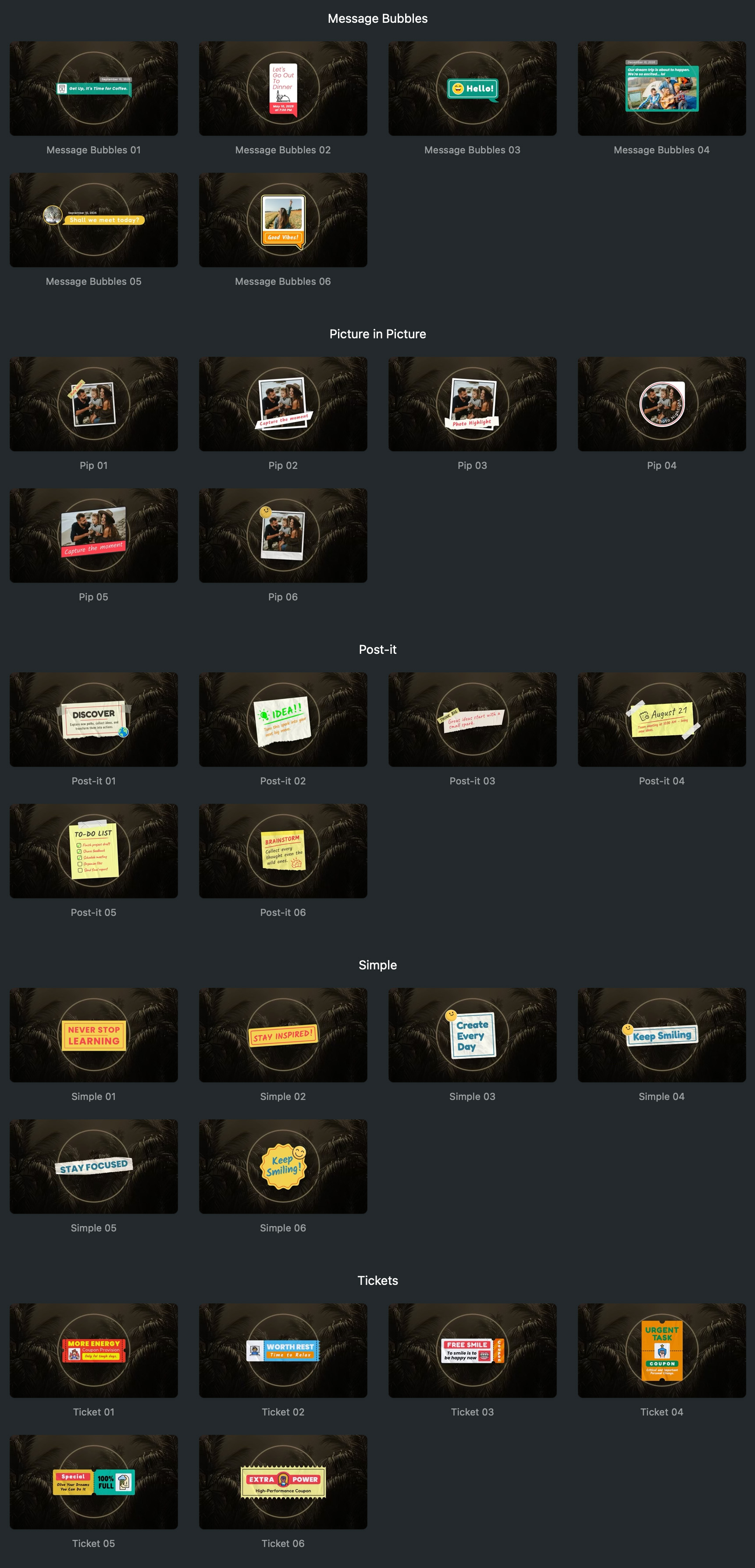 FCPX插件|30个手写便签风格动画标题 Note Tags