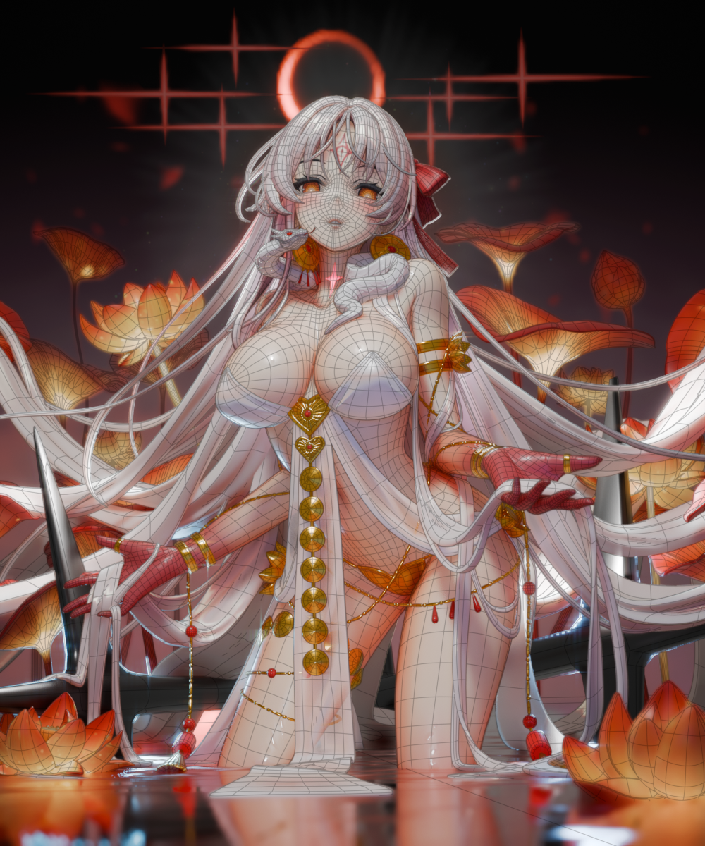 Blender女性角色“杜尔迦”高精度3D模型 Durga 2.png