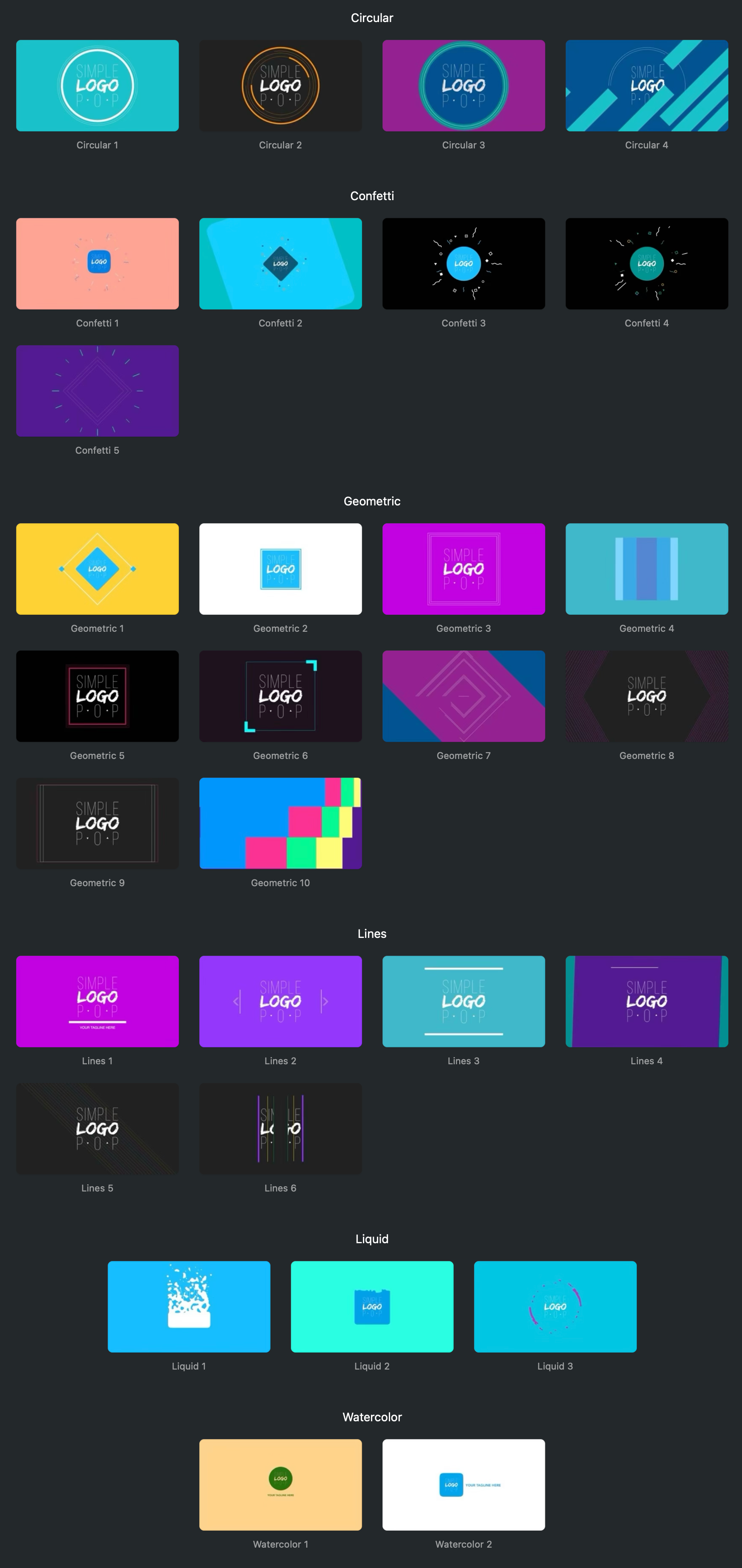 中英双语-FCPX插件|30种简约徽标LOGO展示片头动画 Simple Logo Pop