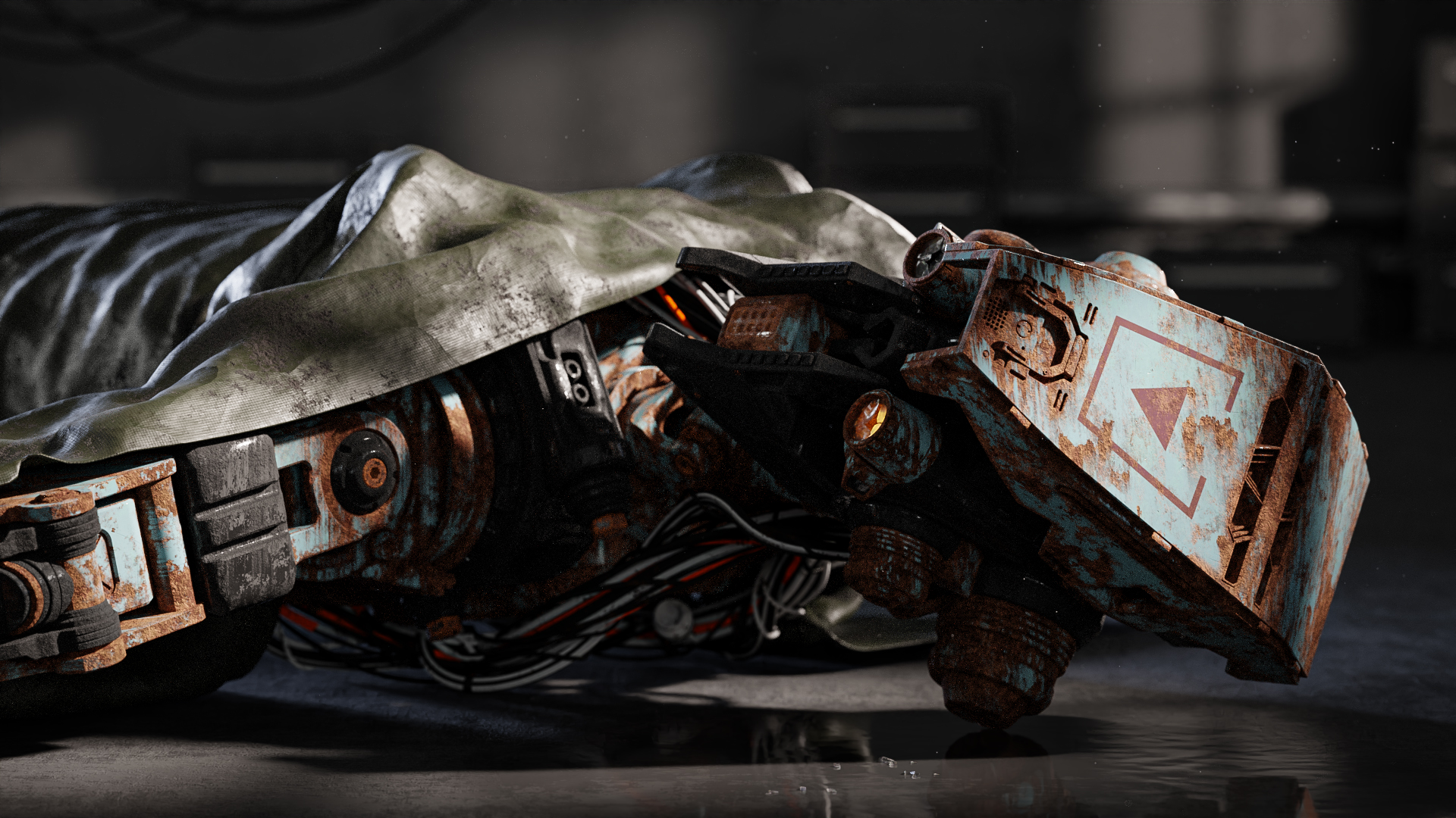 Blender插件|材质制作烘焙贴图工具 Fluent Materializer v1.12.1 rusted_robot_01.jpg