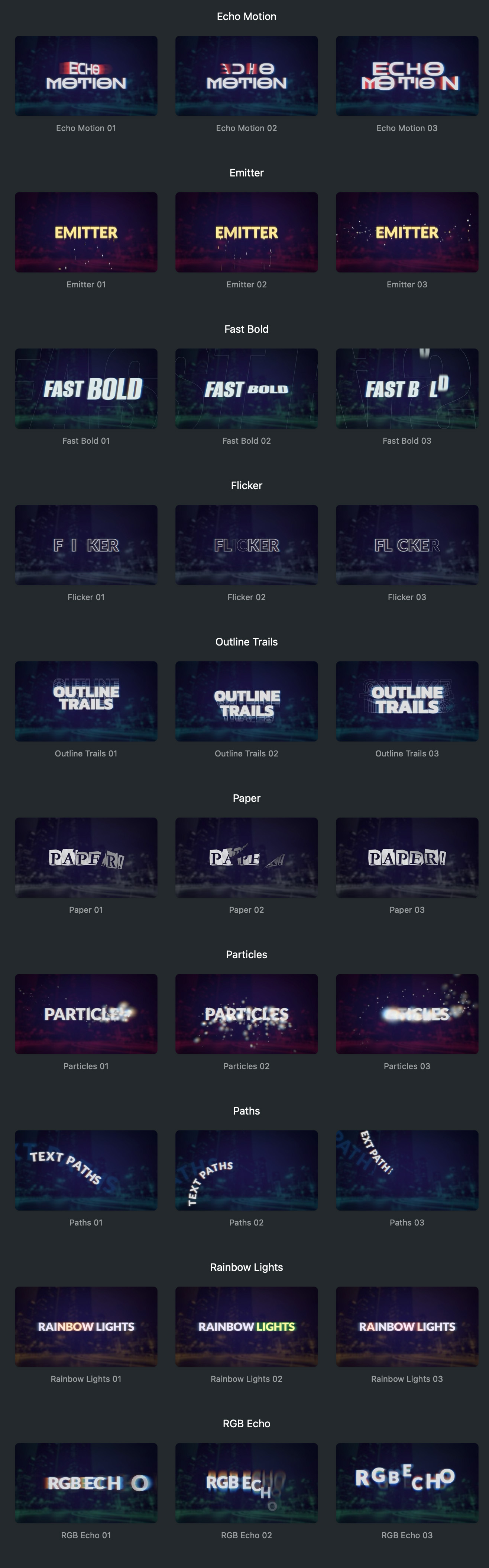 中英双语-FCPX插件|30种炫酷动感文字动画预设 Type Pulse