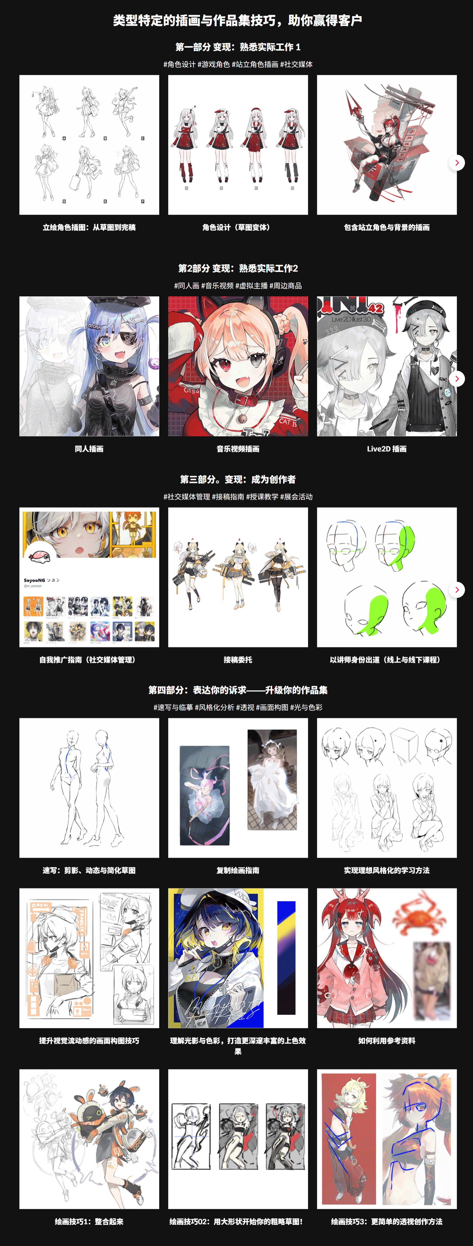 中韩文字幕-PS插画师自由职业打造作品集接单变现流程教程 4521_01.gif