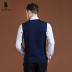 Paul cổ điển của nam giới thời trang đan cardigan mùa xuân và mùa thu kinh doanh mới giản dị len áo len vest vest Dệt kim Vest