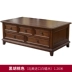 Yibao Yisen Bàn cà phê gỗ rắn Mỹ Bàn cà phê nước Mỹ Bàn cà phê căn hộ nhỏ - Bàn trà bàn kính Bàn trà