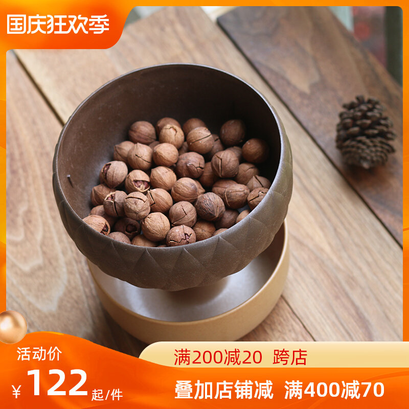 Thailand qualy acorn loaded dried fruit box creative home double-layer sealed cute pine cone living room candy box plate