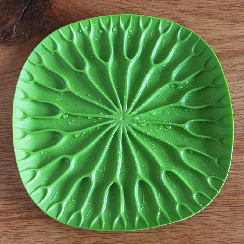 Versatile candy tray Thai Qualey lotus leaf Tray Creative Cup Plastic Filter Water tray Lotus Leaf Drain Pan