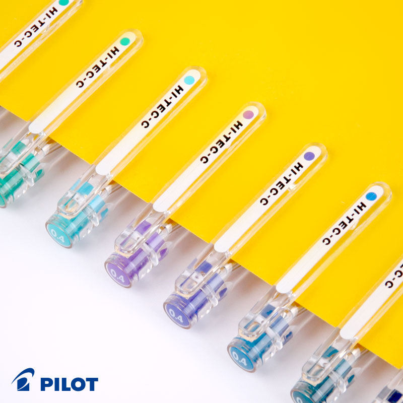 日本百乐中性笔PILOT针管水笔BLLH20C4财务用0.4mm细尖会计专用笔