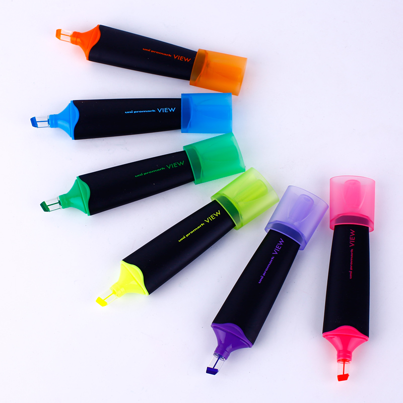 Japan Mitsubishi Fluorescent Pen UNI Student Scratches the Fluorescent Pen USP-200 Fluorescent Marker Pen Imported Color Pen