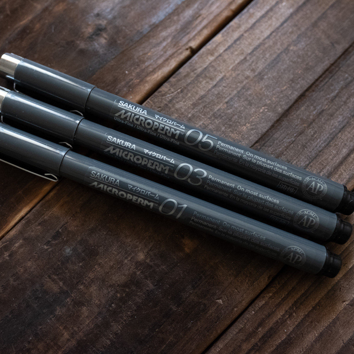 Enamel design with note pen silver tyre bronze tire design pen set of three