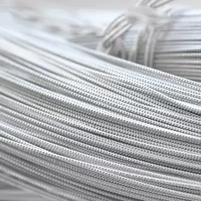 Filament inlaid enamel metalworking jewelry S9999 pure silver thread DIY foot silver accessories round silk twist twist Silk