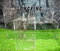 High transparent acrylic feeding box feeding box for Scorpion centipede horned frog pet spider reptile