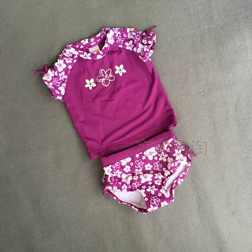 Детский солнцезащитный крем, раздельный быстросохнущий пляжный купальник для девочек, европейский стиль