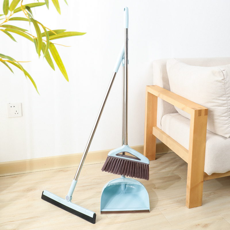 Scraper sweeper, broom, dustpan set, wiper, broom combination, plastic sweeping broom, household floor scraper artifact