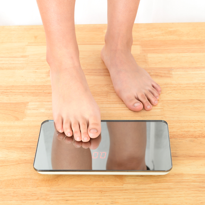 Weight scale Mini portable small weighing electronic scale Female dormitory small mirror scale Household body scale cute