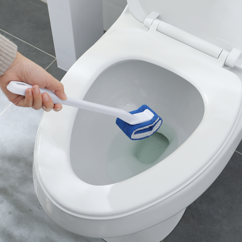 Household powder room new long handle toilet brush wall-mounted toilet cleaning brush replacement head no dead angle toilet brush