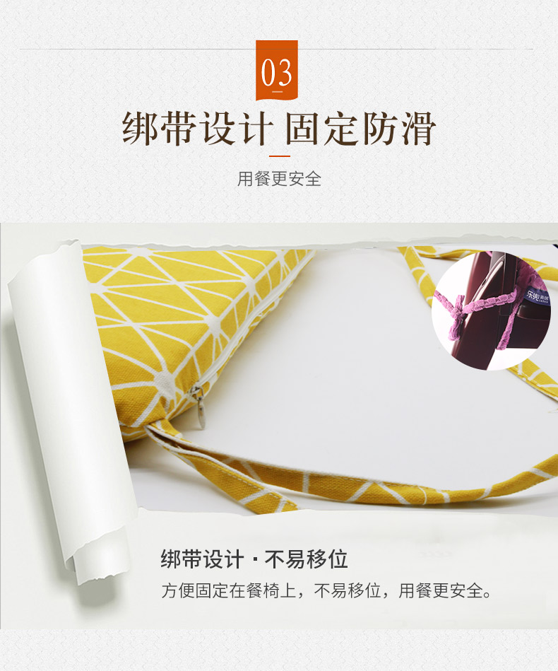 Bộ nhớ đệm ghế ăn đệm chậm phục hồi bàn chống trượt đệm ghế ghế có thể tháo rời đệm đệm mông với dây đeo - Ghế đệm / đệm Sofa thảm ghế