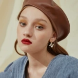 Модные серьги, клипсы с буквами для путешествий, стиль, серебро 925 пробы, золото 14 карат