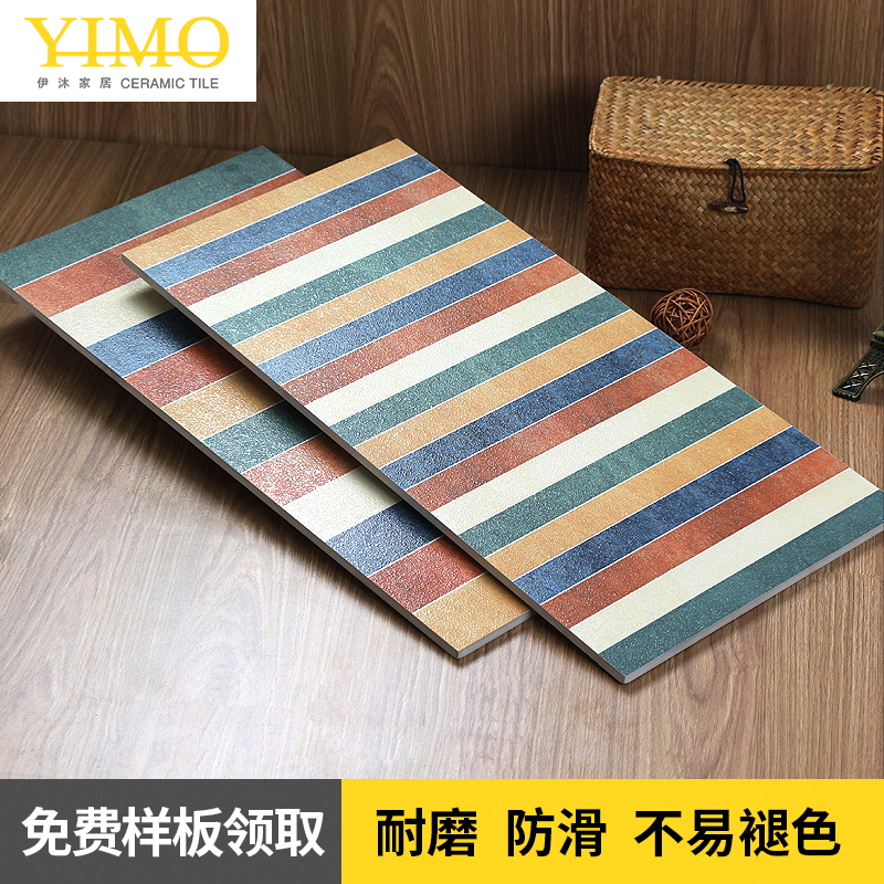 Antique brick color strip seamless sill stone over door stone tile American living room skirting board kitchen bathroom waist line