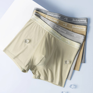 Ice Silk Men's Underwear 2026 New Style Four-Corner Pure Cotton Men's Student Breathable Loose Mesh Inner Wear Boxer Shorts