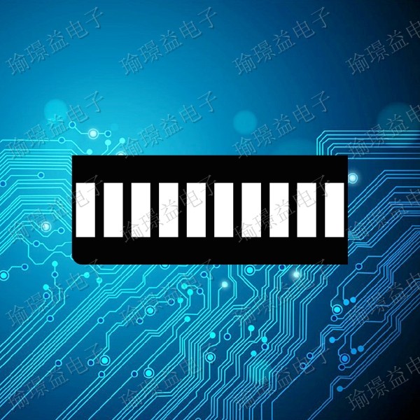 LED数码光条 十段光条绿色显示条段SHB10G 20PIN厂家直销品质保证