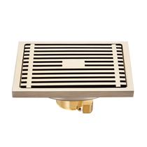 Odebao cream-style all-copper floor drain core shower and bathroom dual-purpose sewer anti-insect large-displacement anti-odor artifact