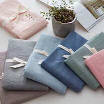 100% cotton solid color pillowcase Single plain simple Japanese washed Cotton pure cotton pillow cover 48*74 a pair of 2