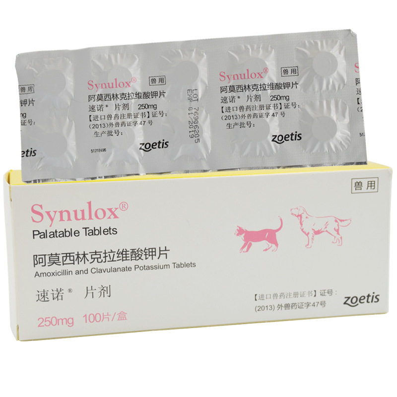 Pfizer Sunuo 250mg cold cough dogs and cats chronic infection skin disease cat nasal branch Sunuo tablets 10 capsules