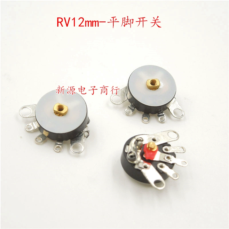 RV12MM chân cong có công tắc B503 B50K vô tuyến chiết áp 50K khuếch đại công suất tập chiết áp