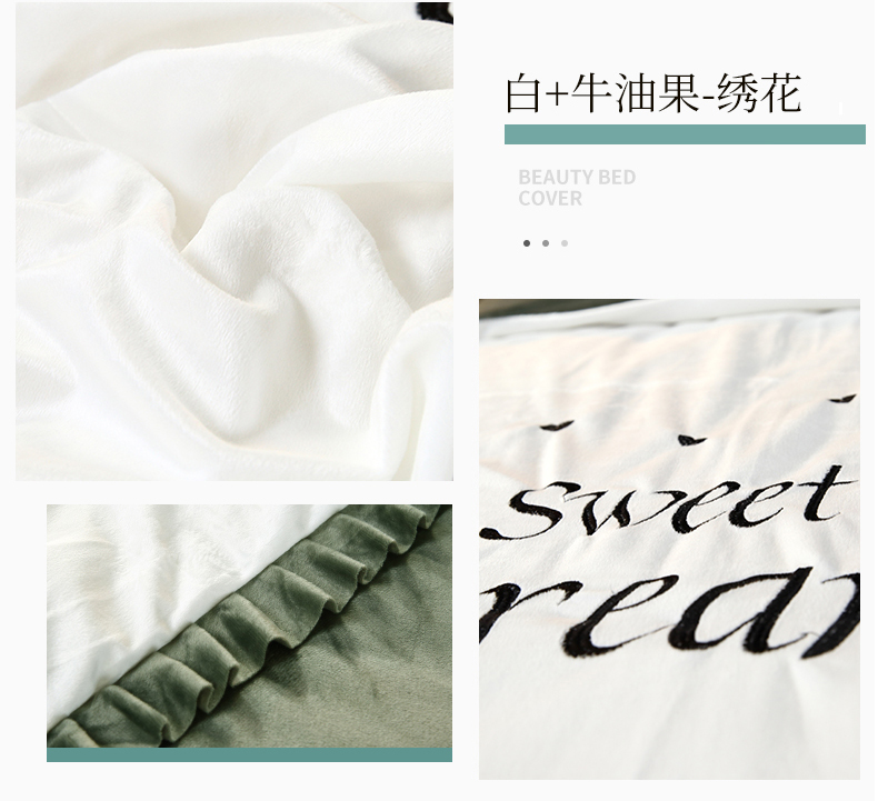 Làm đẹp giường bao gồm bốn bộ nhung pha lê đơn giản Bắc Âu massage gió vật lý trị liệu giường đặt thẩm mỹ viện cao cấp cung cấp tùy chỉnh - Trang bị tấm các mẫu ga giường spa