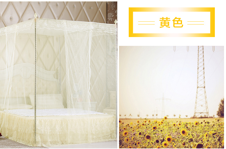 Bụi top màn vải giường rèm muỗi net tích hợp dual-sử dụng giường đơn trampoline xung quanh bốn mùa thoáng khí rèm nhà