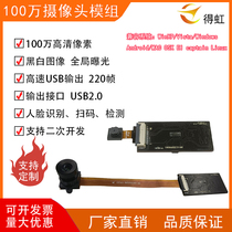 1 million HD USB Drive-Free Camera Module 220 Frame High Frame Rate Black and White Global Exposure FPC Soft and Hard Board