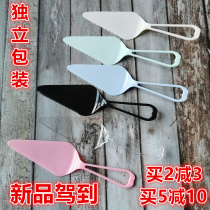 Disposable Plastic Independent Packaging Birthday Cake Knife Cutter Holder Knife Bending Knife Solid Knife Solid Knife Suit 100