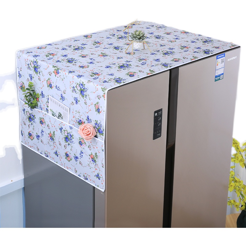 Refrigerator towel cover fabric Waterproof and oilproof single door double door thickened Oxford cloth cover universal refrigerator towel cover cloth