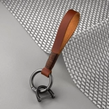 Плетеный кожаный креативный брелок ручной работы, подвеска подходит для мужчин и женщин, цепь для влюбленных