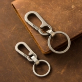 Брелок, мужская металлическая подвеска с застежкой, креативная цепь, 12 года, простой и элегантный дизайн