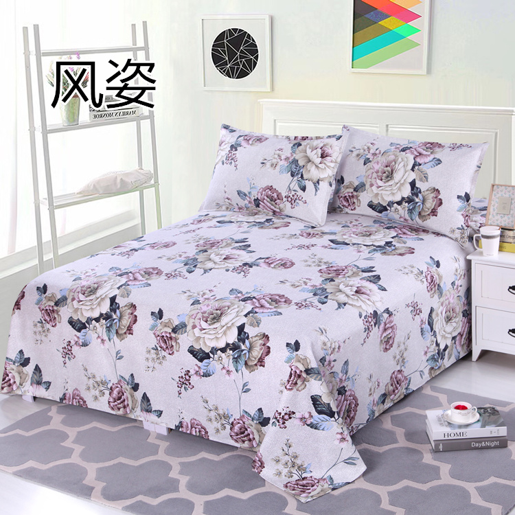 Khăn trải giường, một mảnh, bông nguyên chất, dày, cũ, vải thô, ga trải giường, chiếu, học sinh độc thân, khăn trải giường, chăn đơn ra giường cotton